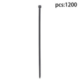 Black Nylon Cable Ties 8 Inch 1200 Pack 65 lb