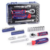 WORKPRO 34-Piece 1/4 in Drive Metric Socket and Bit Set