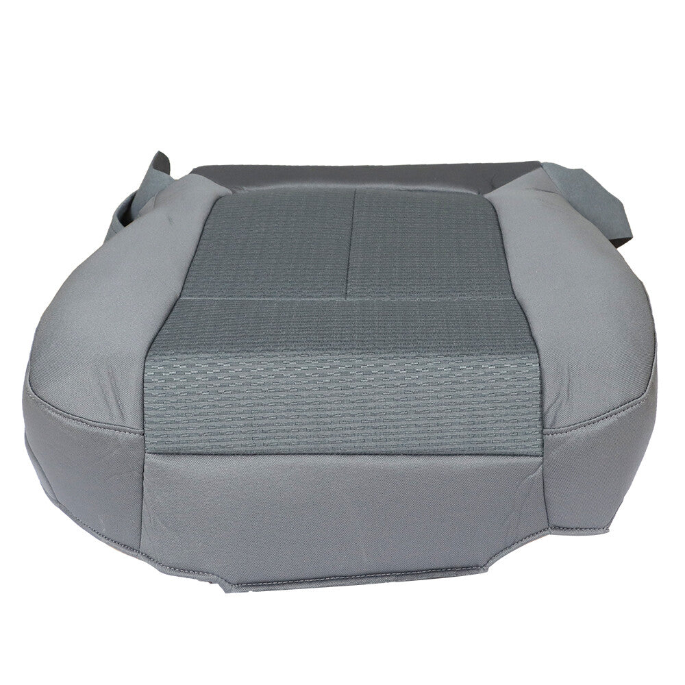 Driver Side Bottom Seat Cover Gray Cloth for 2011-2014 Ford F-150