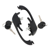 Front Outside Door Handle Pair with Keys for 1980-1991 Volkswagen Vanagon 251837205
