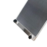 Universal 2-Row Aluminum Racing Radiator 28 x 19 x 3 in, Double Pass Crossflow