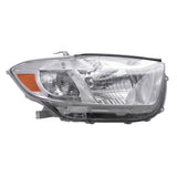 Headlight For 2008-2010 Highlander Exc Sport with Clear Lens Japan Built Right 6221-0072R - product image