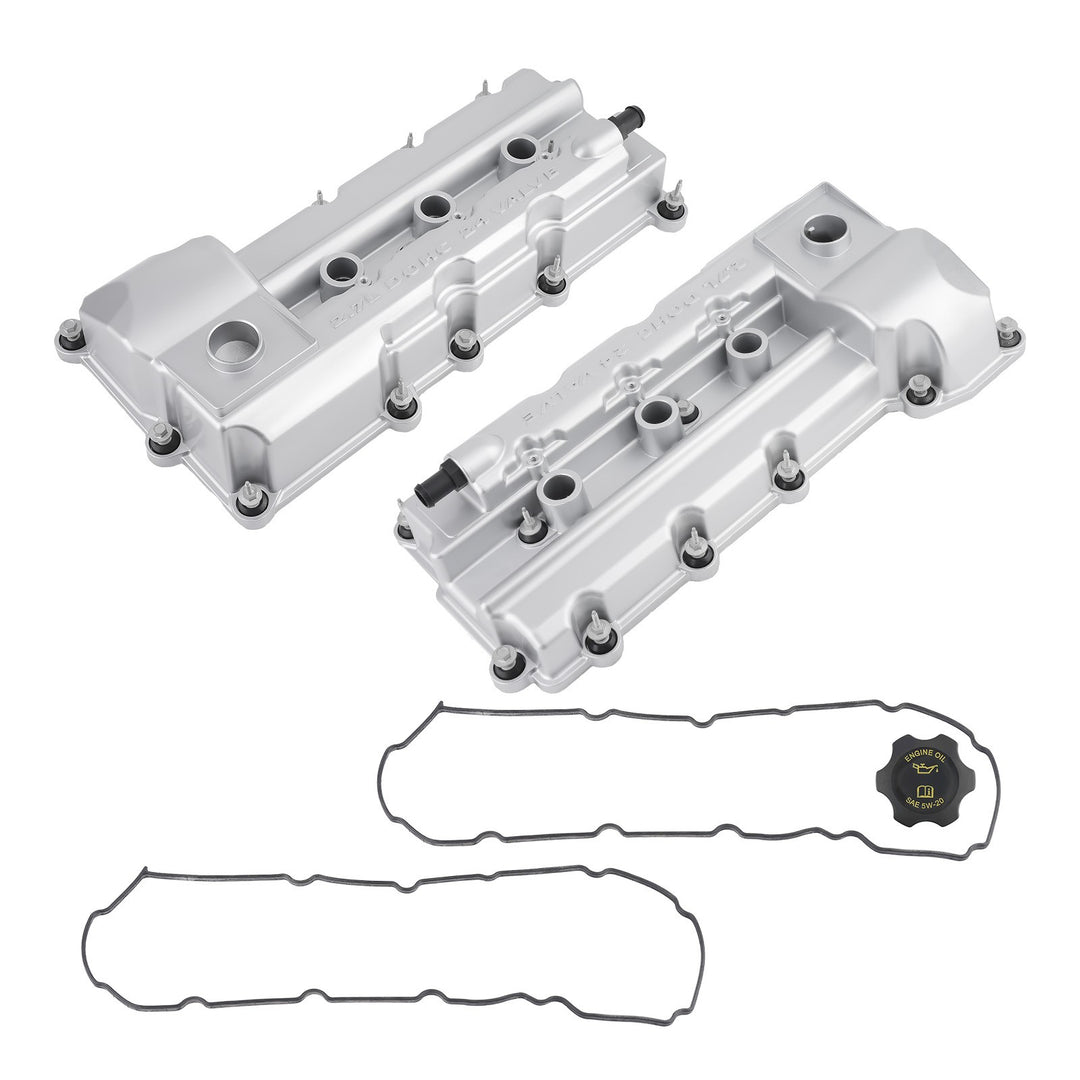 Valve Cover Set for 2006-2010 Chrysler 300 Sebring Dodge Avenger Charger Magnum and Stratus 2.7L V6 4892185AC