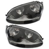 Halogen Headlight Pair for 2005-2010 Volkswagen Jetta GTI Rabbit 1K6941005S 1K6941006S