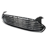 12-Piece Front Bumper Grille and Fog Light Kit for 2013-2016 Ford Fusion