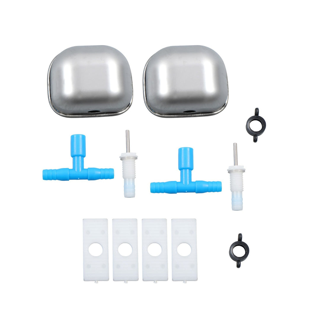 Auto Fill Cup Waterer Kit 2 Pack for Chickens and Rabbits