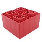 Heavy Duty RV Camper Leveling Blocks 12 Pack Red with Storage Bag