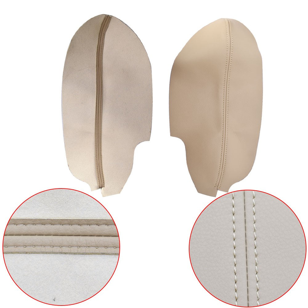 Front Door Armrest Cover Pair Beige for 2010-2014 Acura TSX