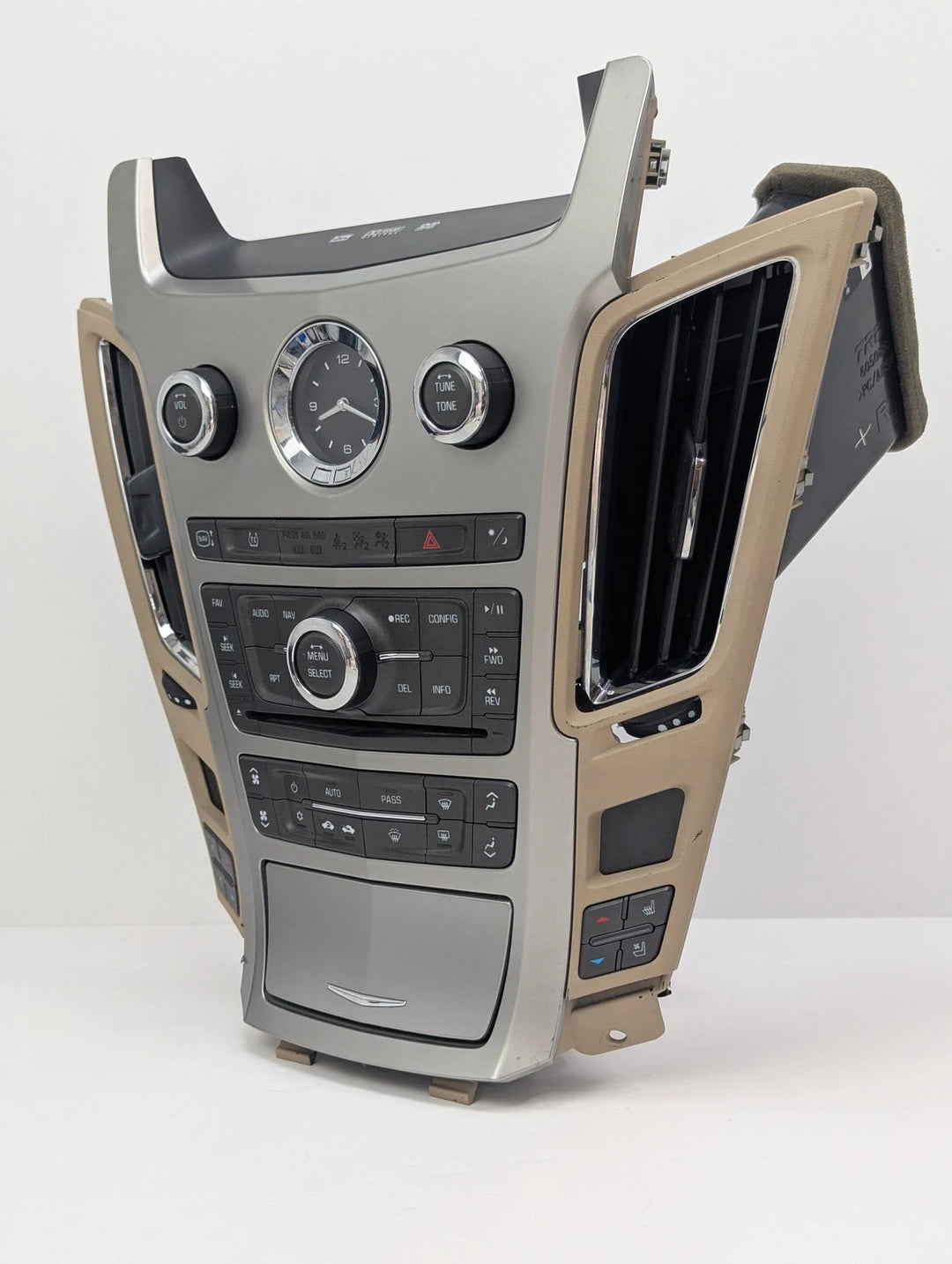 2008 2009 Cadillac CTS Radio Panel AC Temperature Climate Controls Air Vent OEM 25881367 - product image