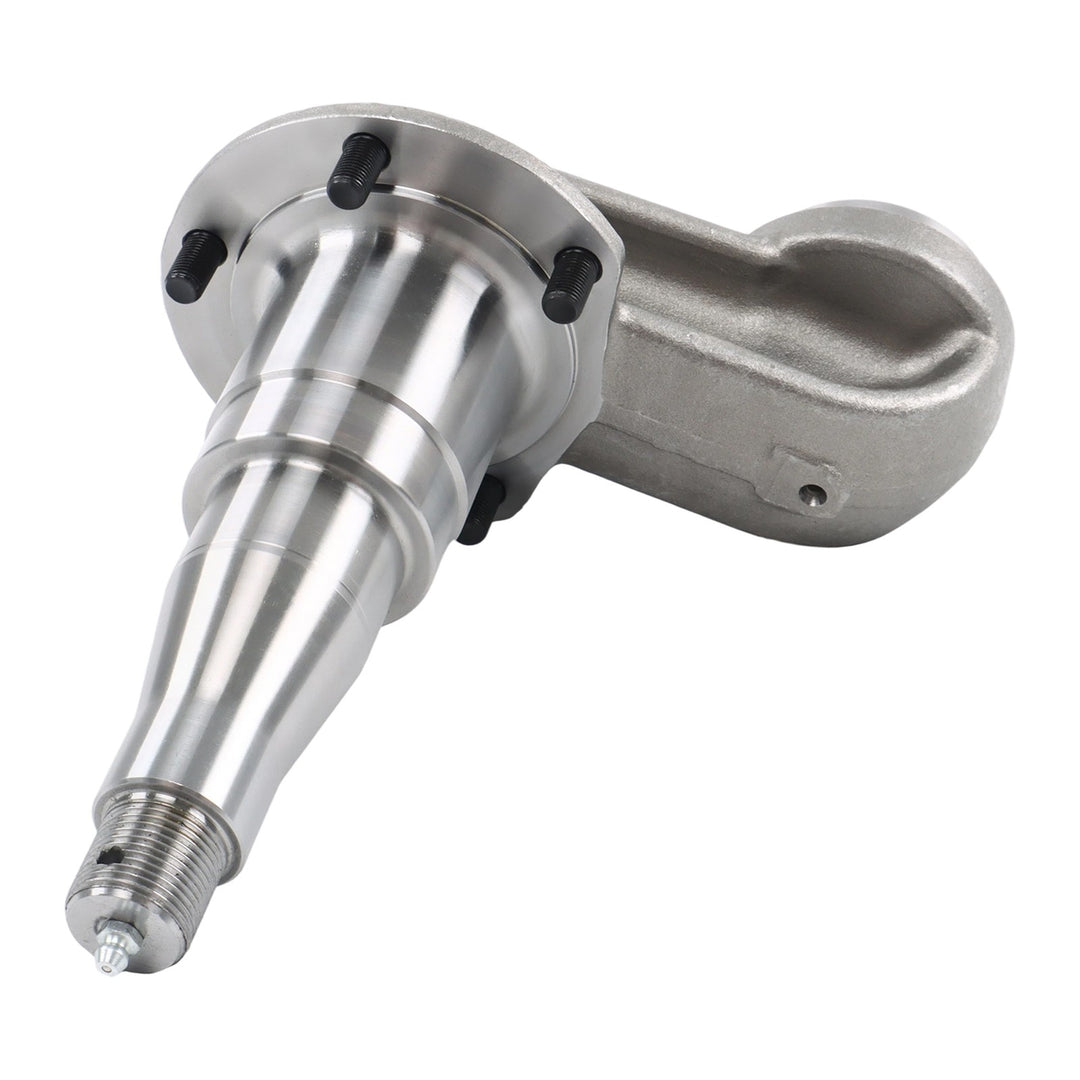 4 Inch Drop 42 Inch Weld-On Spindle Pair with Hubs for 7000 Lb Trailer Axle
