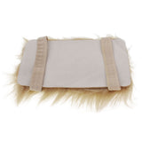 Fur Center Console Armrest Cover Brown Universal