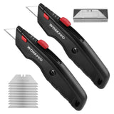 WORKPRO 2-Pack Heavy Duty Utility Knives, Aluminum Body
