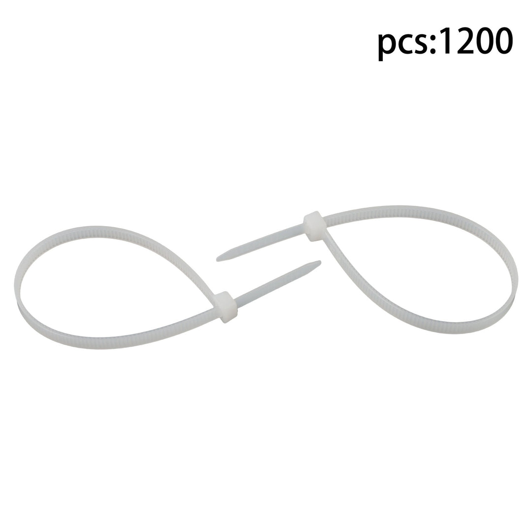 White Nylon Cable Ties 8 Inch 1200 Pack 50 lb