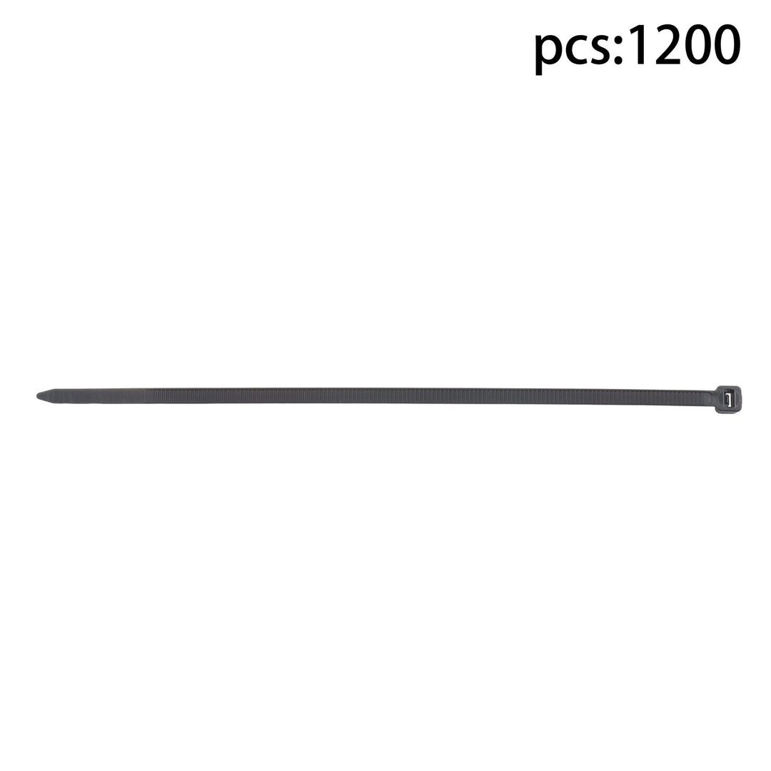 Black Nylon Cable Ties 8 Inch 1200 Pack 65 lb
