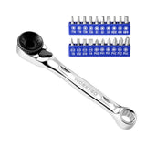 WORKPRO 21-Piece 1/4 Inch Mini Ratchet and Bit Set 72-Tooth W003146