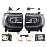 Full LED Projector Headlight Pair for 2014-2015 GMC Sierra 1500 GM2502394 – product image