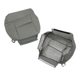 Gray Leather Front Seat Cover Set for 2004-2008 Ford F-150 Lariat FRSD0304DBTL