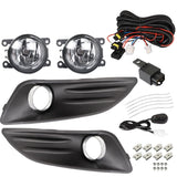 Fog Light Kit with Bezels Wiring and Switch for 2014-2018 Ford Fiesta