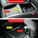 Black Car Storage Box Center Console Roller Blind Cover For BMW X5 X6 E71 07-14 – product image 3