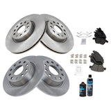 Front & Rear Ceramic Brake Pad & Rotor Kit for 2010-2014 VW Jetta, 2009-2016 Eos & 2012-2014 GTI