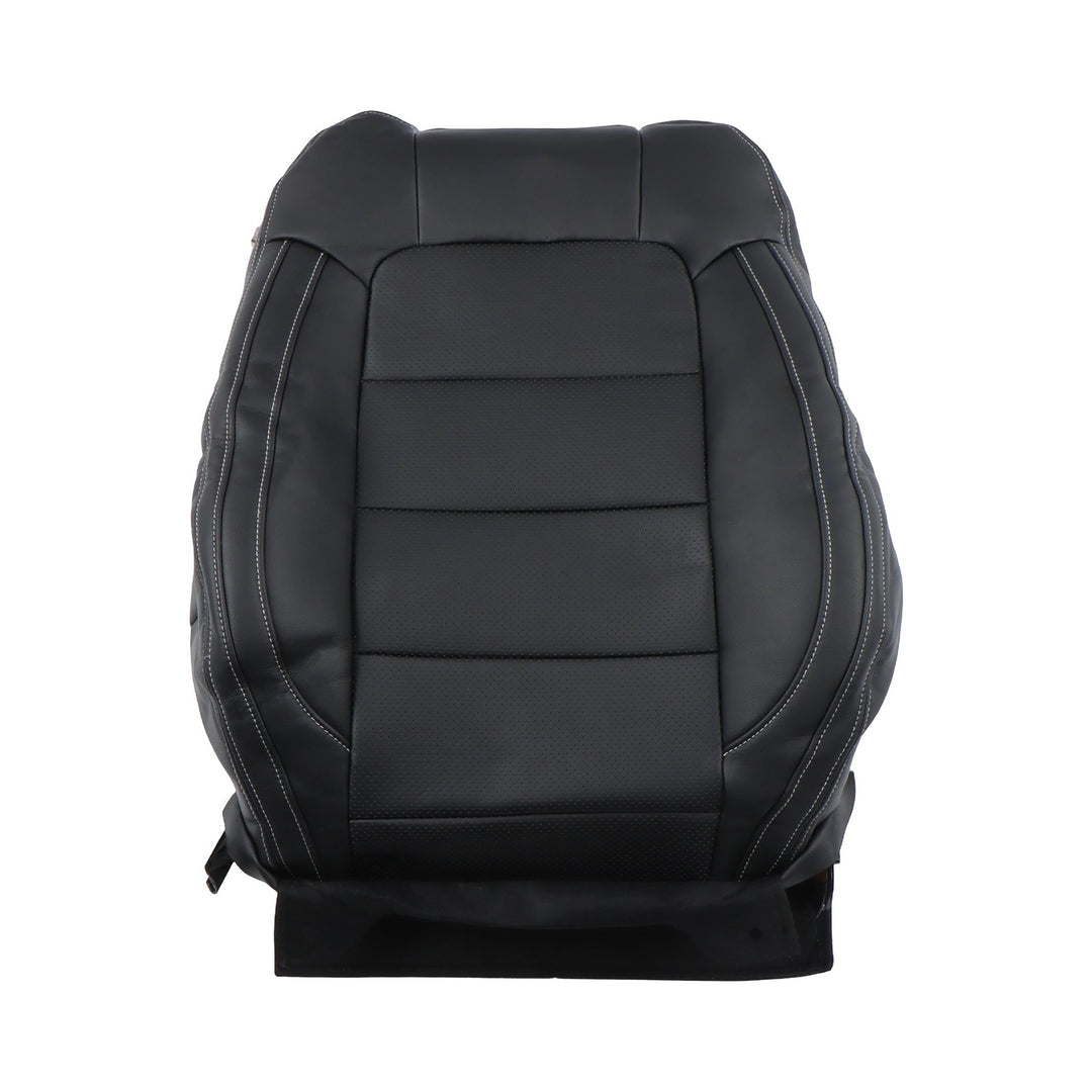 Right Passenger Side Bottom and Top Seat Cover Black for 2015-2023 Ford Mustang