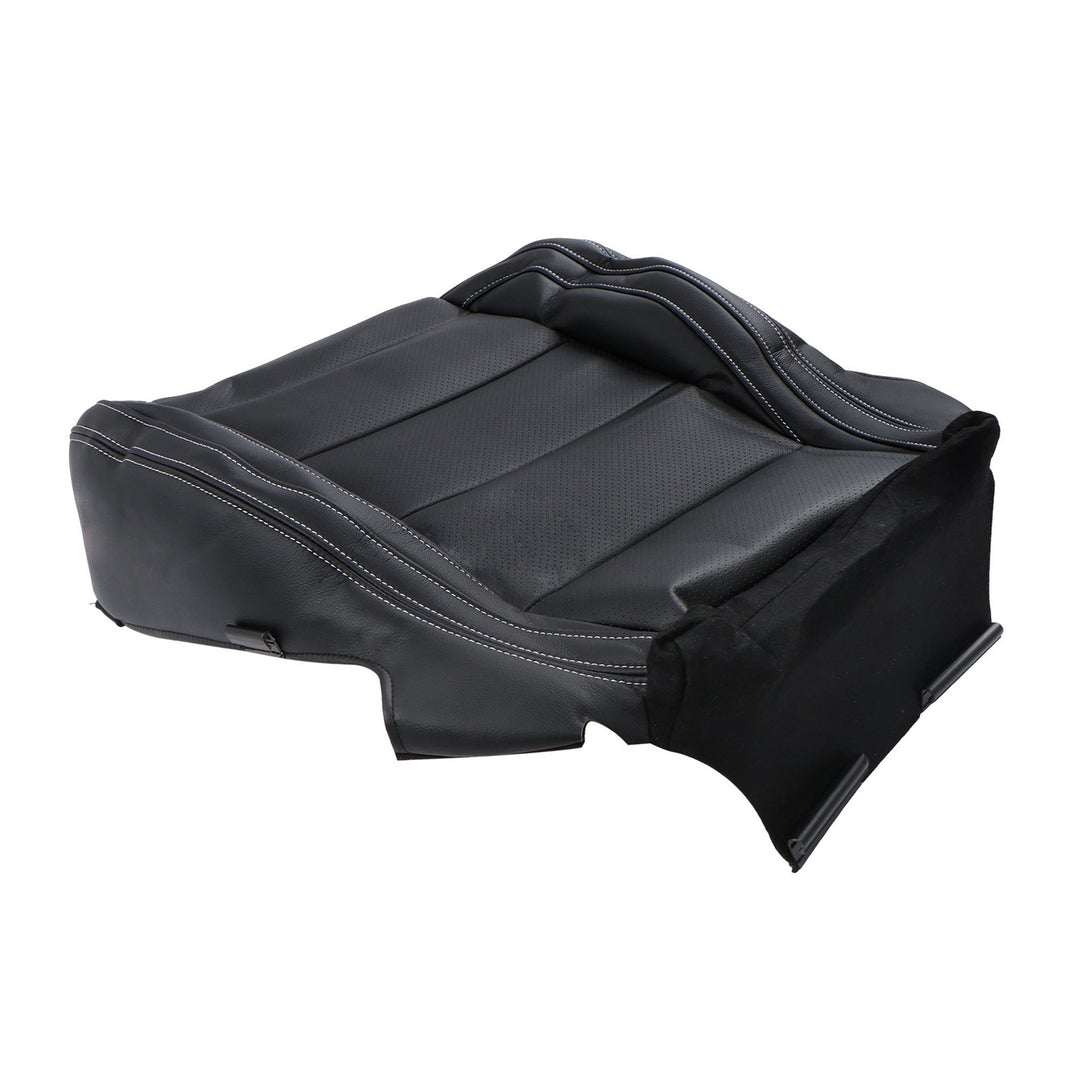Right Passenger Side Bottom and Top Seat Cover Black for 2015-2023 Ford Mustang