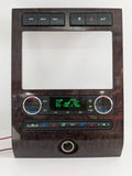 2007-2014 Ford Expedition Audio Radio AC Air Climate Control Bezel Woodgrain OEM AL14-18C612-BB - product image