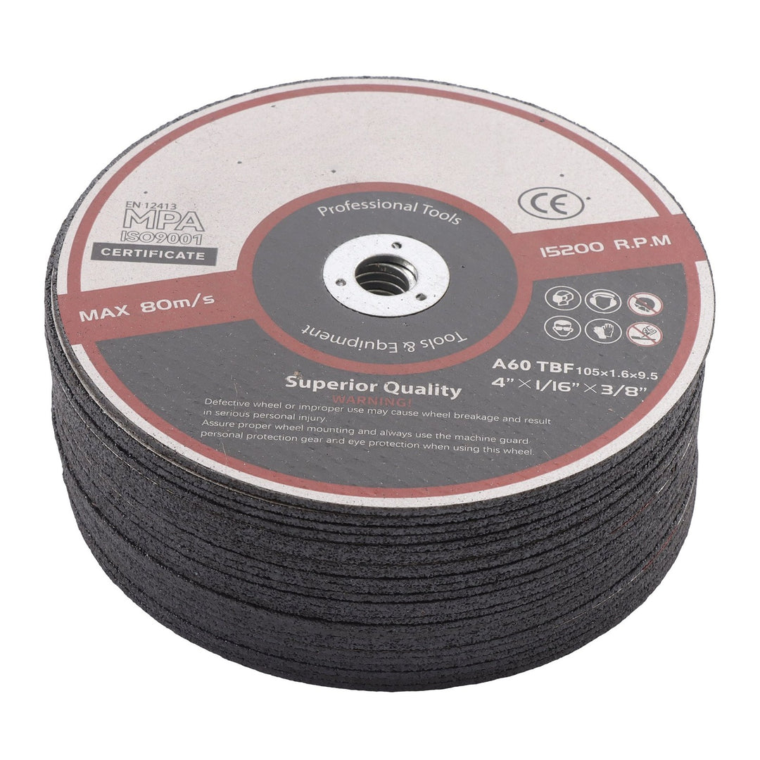 4 x 1/16 x 3/8 Inch Cut Off Wheels for Metal and Stainless Steel 100 Pack
