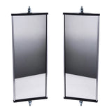 Universal West Coast Truck Set of Stainless Aluminum Side Mirror Heads 6.5"x16" U335-0005-2 - product image