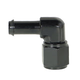 -6 AN Female Swivel to 3/8 in Barb 90 Degree Hose Fitting Adapter