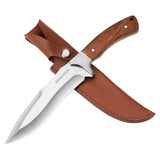 Swiss+Tech 11-5/8 Inch Full-Tang Bowie Knife with Leather Sheath 011008