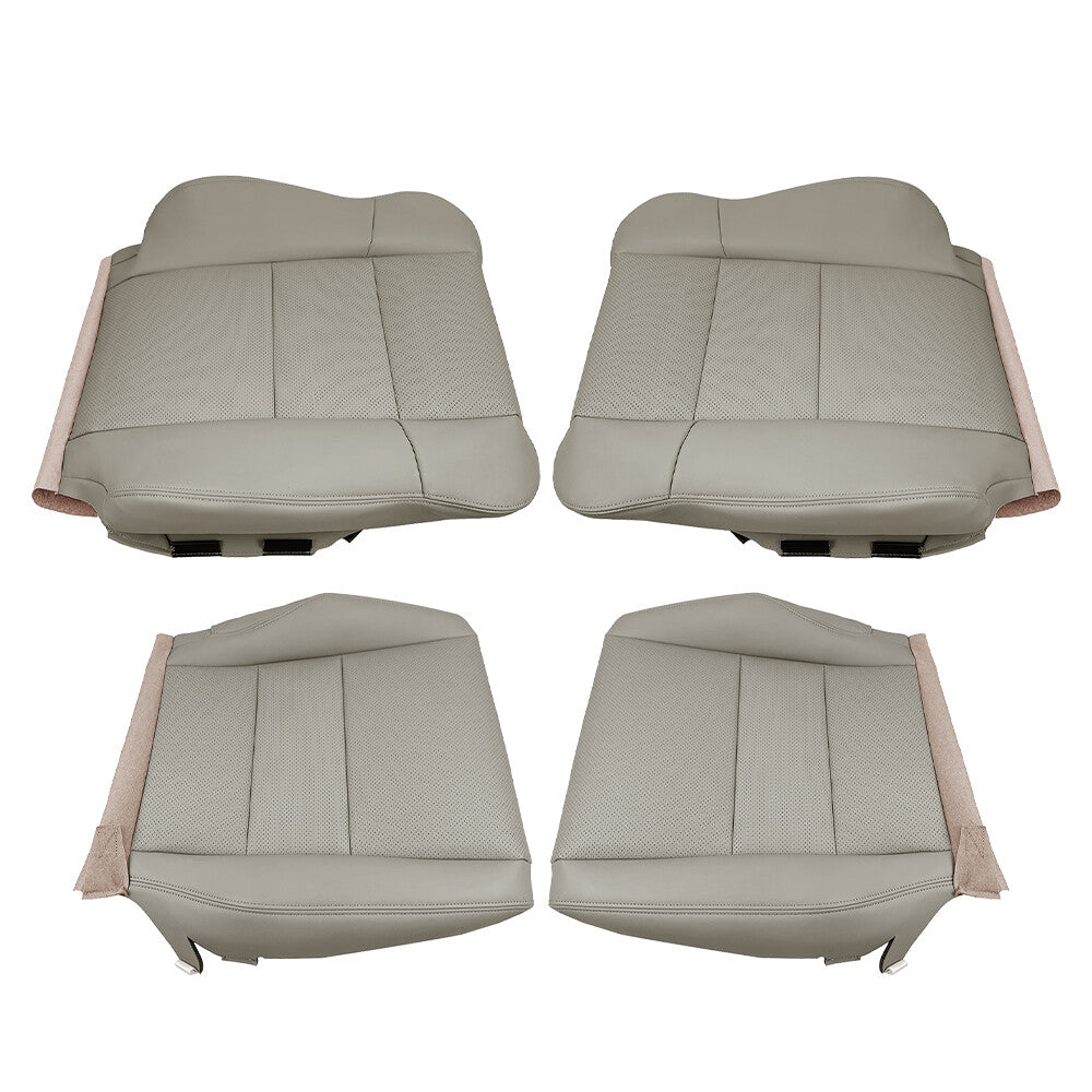Gray Perforated Leather Front Seat Cover Set for 2007-2012 Acura RDX