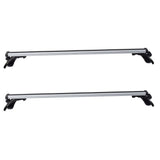 Universal 48 in Aluminum Roof Rack Cross Bars with 3 Clamp Types