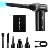 HAUSHOF 8V Rechargeable Electric Air Duster, 110,000 RPM