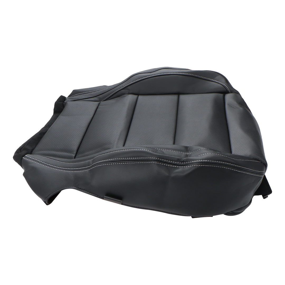 Right Passenger Side Bottom and Top Seat Cover Black for 2015-2023 Ford Mustang