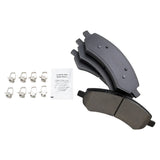 Front Ceramic Brake Pad and Rotor Kit for 2012 Ram 1500 with 8 Lug Wheels