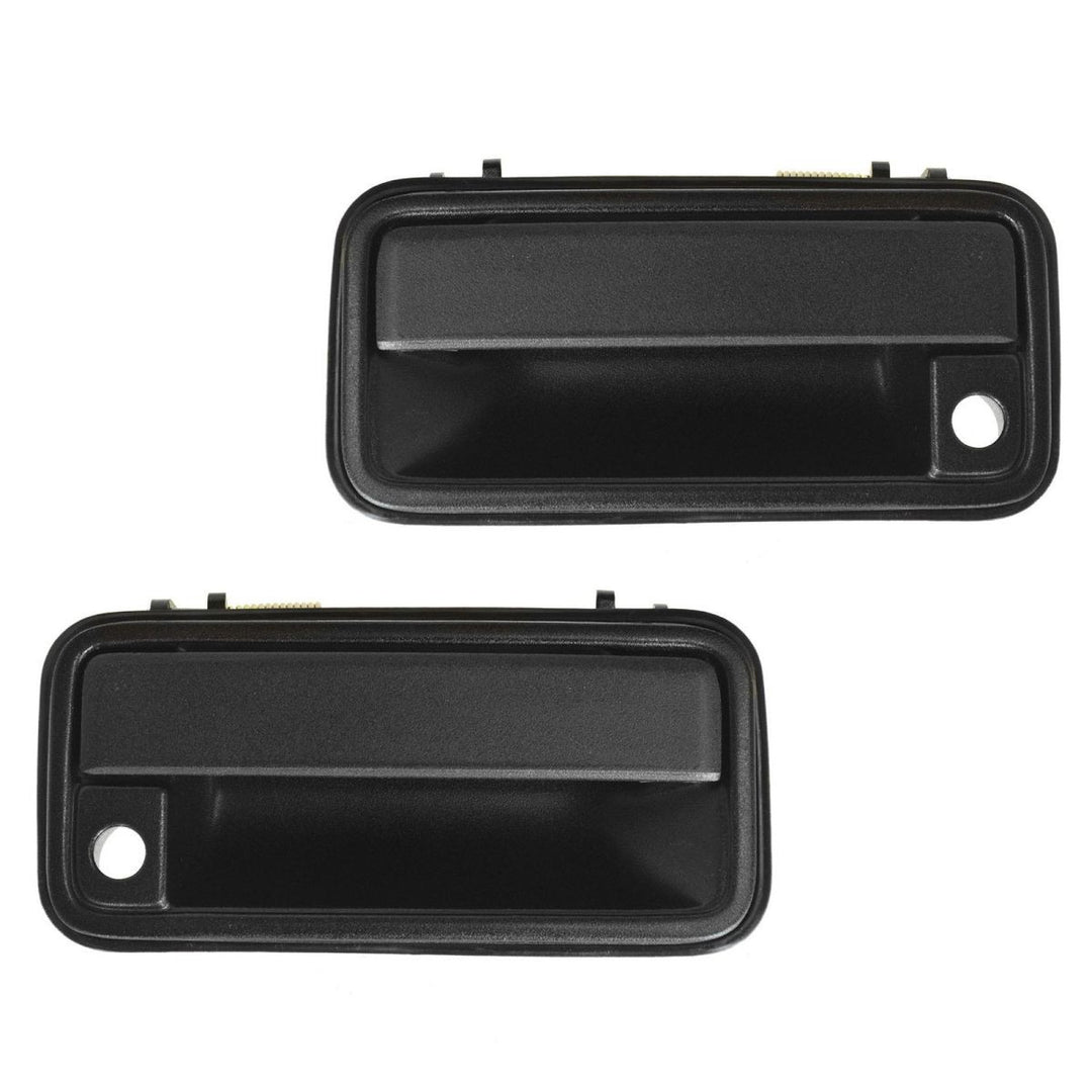 Front Exterior Door Handle Pair, Black, for 1992-2000 GMC K3500 and Yukon