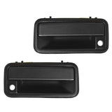 Front Exterior Door Handle Pair, Black, for 1992-2000 GMC K3500 and Yukon