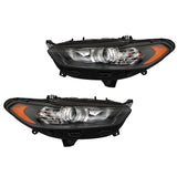 Left and Right Halogen Headlight Set for 2013-2016 Ford Fusion DS7Z13008A