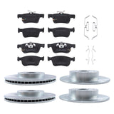 Front and Rear Brake Rotor and Pad Kit for 2018-2022 Honda Accord 1.5L