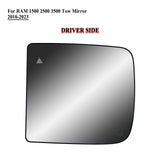 Driver Left Side Tow Mirror Big Glass With BLIS for 19-24 RAM 1500 2500 3500 - view 1