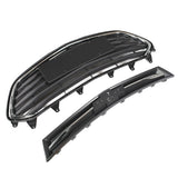 Black Chrome Front Upper and Lower Grille Set for 2017-2021 Chevrolet Trax