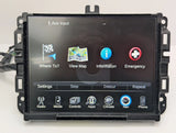 W/ CODE 2016 Dodge Ram 1500 Jeep Cherokee Navigation Radio Receiver Display OEM 68258671AE - product image