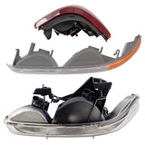 Fits 99-02 Silverado/Sierra Fleetside Headlights Tail Lights & Signal Lamps 1222-0014C6 - product image