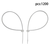 White Nylon Cable Ties 8 Inch 1200 Pack 50 lb