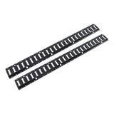 4 ft E-Track Tie-Down Rail Kit Black Carbon Steel 2-Pack