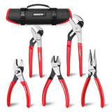 ARROW 5-Piece Pliers Set with Rolling Bag
