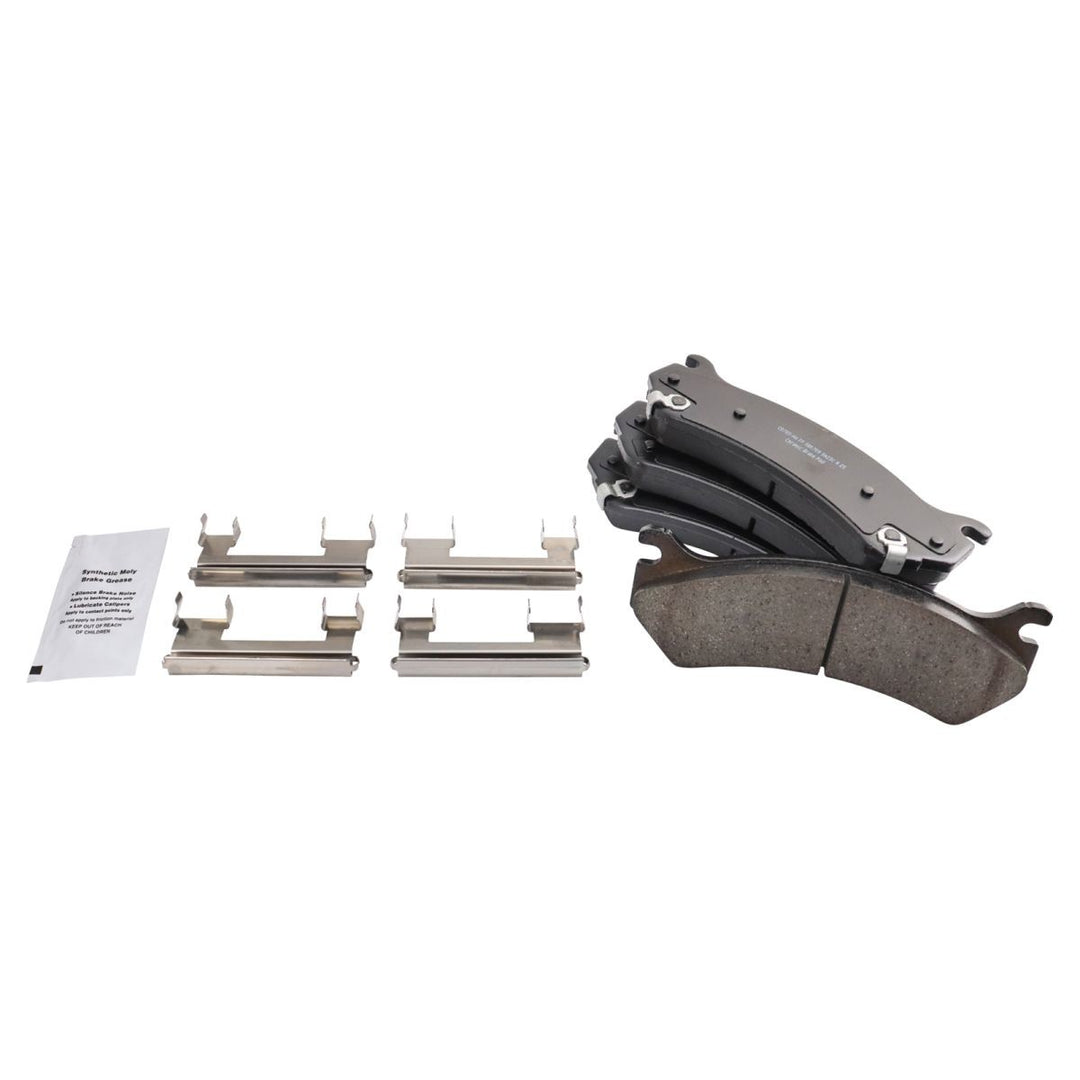 Rear Ceramic Brake Pad and Rotor Kit for 2001-2004 Chevrolet Silverado, GMC Sierra and Suburban