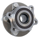 Front and Rear Wheel Hub and Bearing Set for 2014-2018 Mazda 3