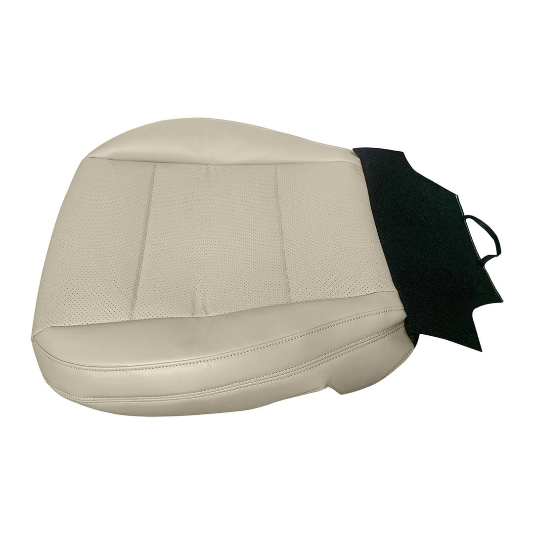 Tan Leather Driver Seat Bottom and Back Cover Set for 2015-2019 Subaru Legacy Outback